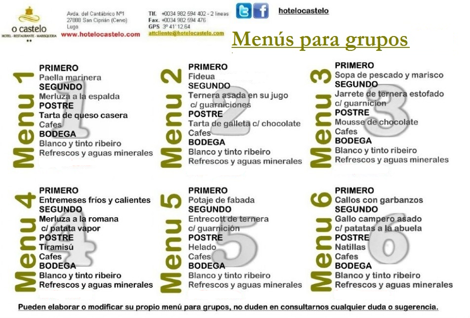 menus grupos